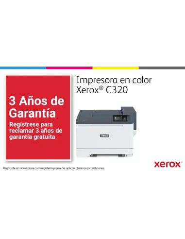 Xerox C320 A4 33 ppm Impresora inalámbrica a doble cara PS3 PCL5e 6 2 bandejas Total 251 hojas