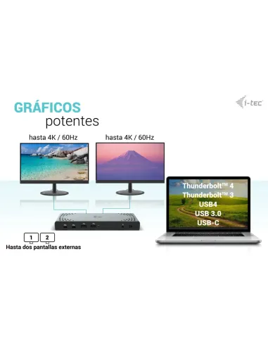 i-tec USB 3.0   USB-C   Thunderbolt 3 Dual Display Docking Station Gen2 + Power Delivery 100W
