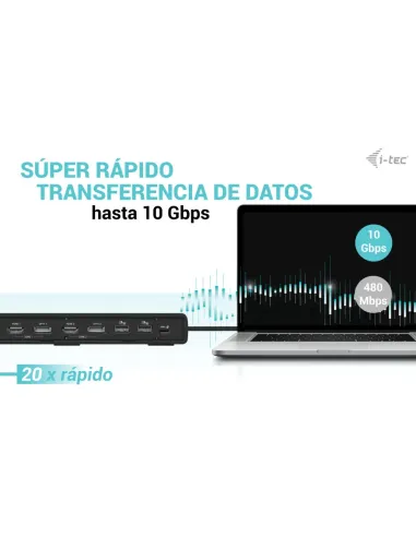 i-tec USB 3.0   USB-C   Thunderbolt 3 Dual Display Docking Station Gen2 + Power Delivery 100W