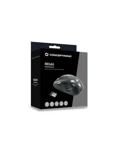 Conceptronic CLLM5BTRVWL ratón Viajes mano derecha RF inalámbrico Óptico 1600 DPI
