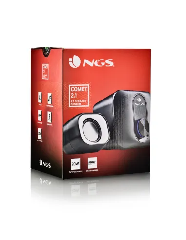 NGS COMET 2.1 conjunto de altavoces 11 W Universal Negro, Blanco 2.1 canales De 2 vías 3 W