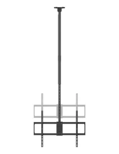 AISENS Soporte de techo pro giratorio, inclinable, extensible y nivelable para monitor TV 80kg de 50-100, Negro 2