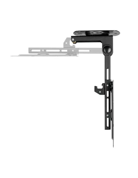 AISENS Soporte de Techo Giratorio, Plegable para Monitor TV 20Kg de 19-43, Negro