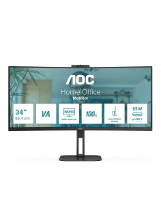 AOC V5 CU34V5CW pantalla para PC 86,4 cm (34") 3440 x 1440 Pixeles Wide Quad HD LED Negro