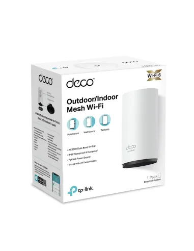 TP-Link Deco X50-Outdoor Doble banda (2,4 GHz   5 GHz) Wi-Fi 6 (802.11ax) Blanco 1 Interno