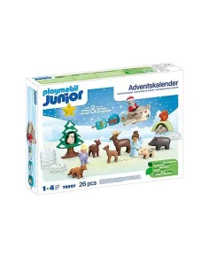 Playmobil junior: calendario de adviento navidad en la nieve