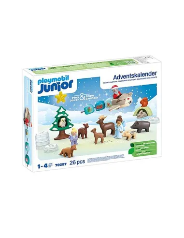 Playmobil junior: calendario de adviento navidad en la nieve