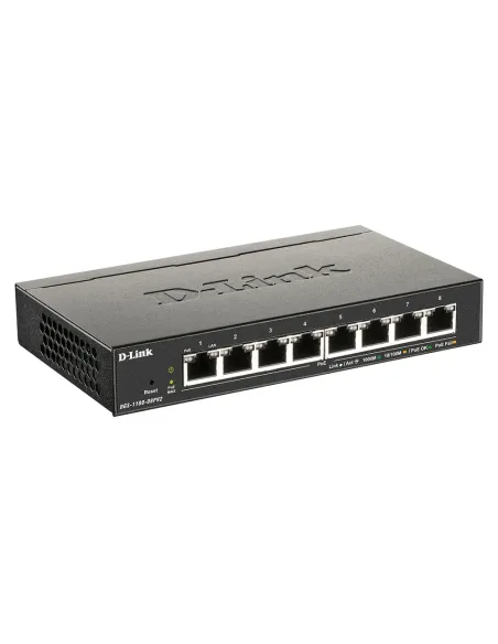 D-Link DGS-1100-08PV2 Gestionado L2 L3 Gigabit Ethernet (10 100 1000) Energía sobre Ethernet (PoE) Negro