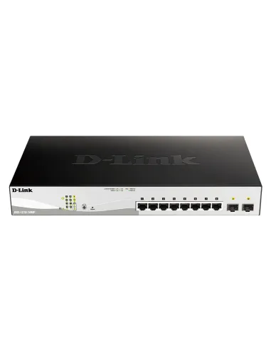 D-Link DGS-1210-10MP Gestionado L2 Gigabit Ethernet (10 100 1000) Energía sobre Ethernet (PoE) Negro, Gris
