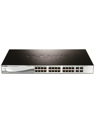 D-Link DGS-1210-28P Gestionado L2 Gigabit Ethernet (10 100 1000) Energía sobre Ethernet (PoE) 1U
