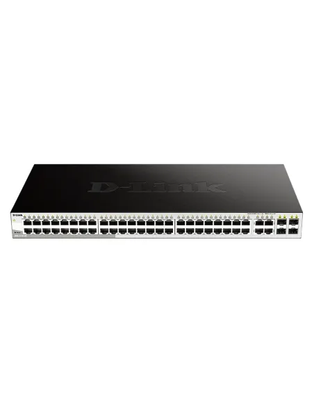 D-Link DGS-1210-48 switch Gestionado L2 Gigabit Ethernet (10 100 1000) 1U Negro