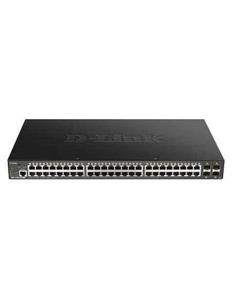 D-Link DGS-1250-52XMP Gestionado L3 Energía sobre Ethernet (PoE) Negro