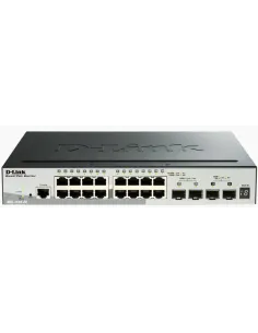 D-Link DGS-1510-20 switch Gestionado L3 Gigabit Ethernet (10 100 1000) Negro