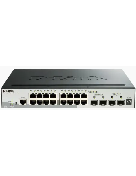 D-Link DGS-1510-20 switch Gestionado L3 Gigabit Ethernet (10 100 1000) Negro