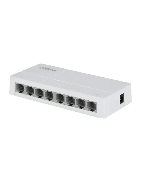 Dahua Technology PoE DH-SF1008 switch No administrado Fast Ethernet (10 100) Energía sobre Ethernet (PoE) Escritorio Gris claro
