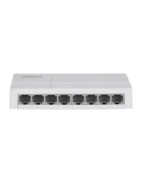 Dahua Technology PoE DH-SF1008 switch No administrado Fast Ethernet (10 100) Energía sobre Ethernet (PoE) Escritorio Gris claro