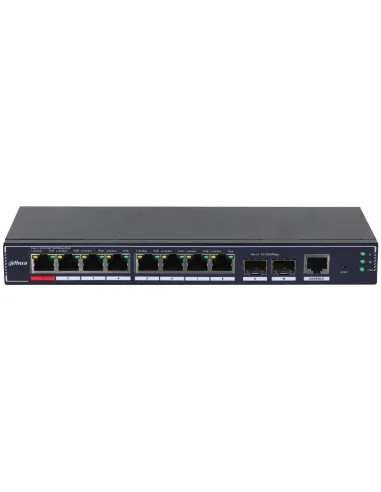 Dahua Technology PoE SG4010P-2F Gestionado L2 Gigabit Ethernet (10 100 1000) Energía sobre Ethernet (PoE) Negro
