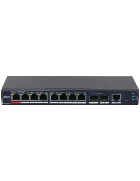 Dahua Technology PoE SG4010P-2F Gestionado L2 Gigabit Ethernet (10 100 1000) Energía sobre Ethernet (PoE) Negro