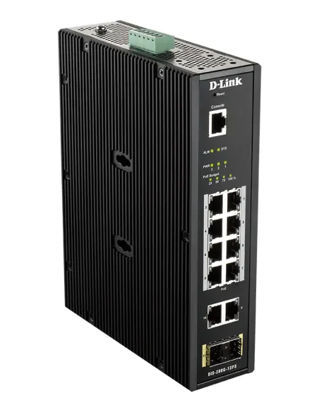 D-Link DIS-200G-12PS switch Gestionado L2 Gigabit Ethernet (10 100 1000) Energía sobre Ethernet (PoE) Negro