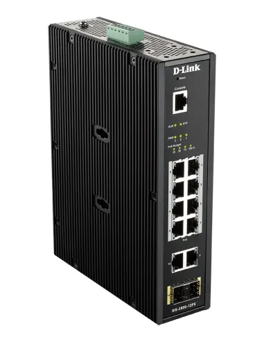 D-Link DIS-200G-12PS switch Gestionado L2 Gigabit Ethernet (10 100 1000) Energía sobre Ethernet (PoE) Negro