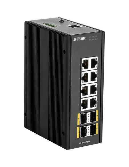 D-Link DIS‑300G‑12SW Gestionado L2 Gigabit Ethernet (10 100 1000) Negro