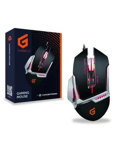 Conceptronic DJEBBEL 8 ratón Juego USB tipo A Óptico 4000 DPI