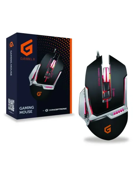 Conceptronic DJEBBEL 8 ratón Juego USB tipo A Óptico 4000 DPI