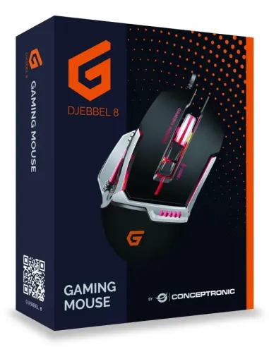 Conceptronic DJEBBEL 8 ratón Juego USB tipo A Óptico 4000 DPI