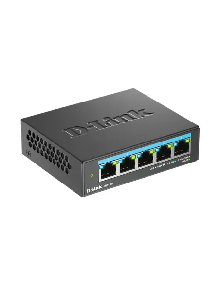 D-Link DMS-105 No administrado L2 2.5G Ethernet (100 1000 2500) Negro