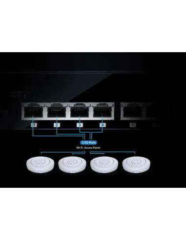 D-Link DMS-108 No administrado L2 2.5G Ethernet (100 1000 2500) Negro