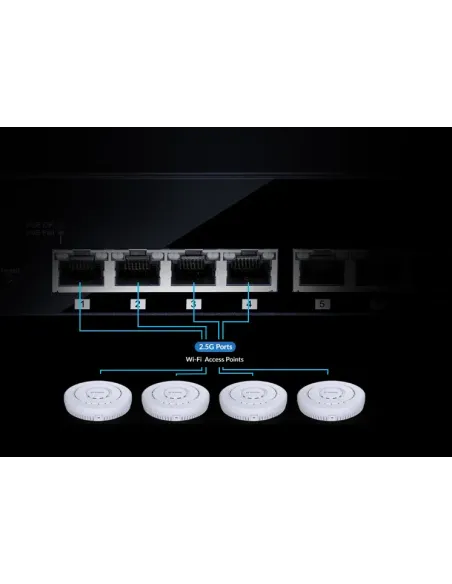 D-Link DMS-108 No administrado L2 2.5G Ethernet (100 1000 2500) Negro