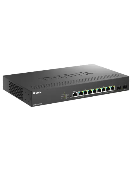 D-Link DMS-1250-10SP E switch Gestionado 2.5G Ethernet (100 1000 2500) Energía sobre Ethernet (PoE) Negro