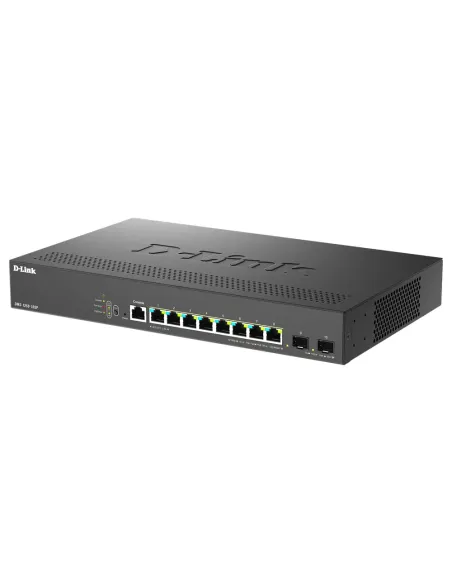 D-Link DMS-1250-10SP E switch Gestionado 2.5G Ethernet (100 1000 2500) Energía sobre Ethernet (PoE) Negro