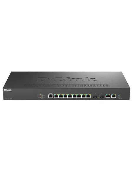 D-Link DMS-1250-12TP E switch Gestionado 2.5G Ethernet (100 1000 2500) Energía sobre Ethernet (PoE) Negro
