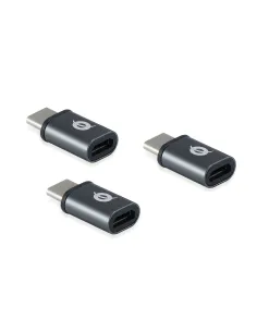 Conceptronic DONN05G cambiador de género para cable USB 2.0 Type-C USB 2.0 Micro Negro