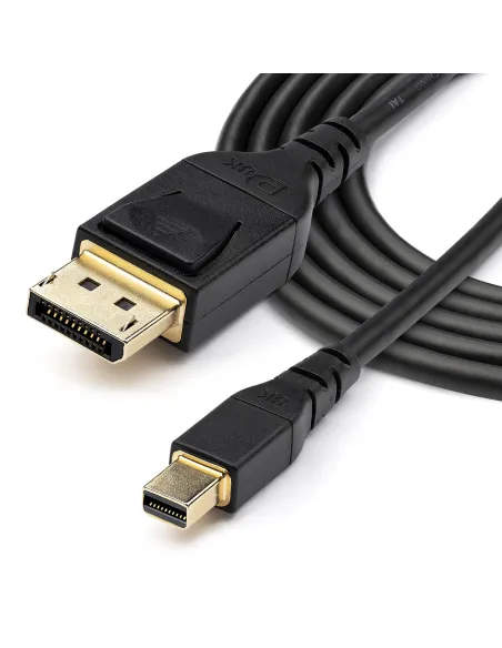StarTech.com Cable Adaptador de 1m Mini DisplayPort a DisplayPort 1.4 Certificado por VESA - HDR de 8K 60Hz HBR3 - Cable mDP a
