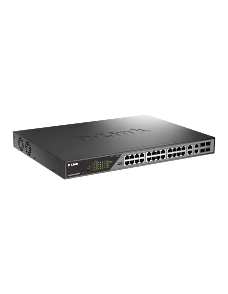 D-Link DSS-200G-28MP switch Gestionado L2 Gigabit Ethernet (10 100 1000) Energía sobre Ethernet (PoE) 1U Gris