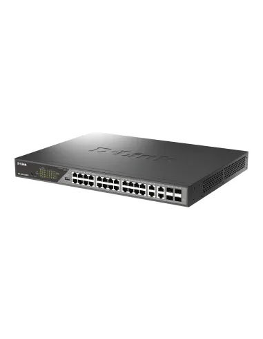 D-Link DSS-200G-28MPP switch Gestionado L2 Gigabit Ethernet (10 100 1000) Energía sobre Ethernet (PoE) 1U Gris
