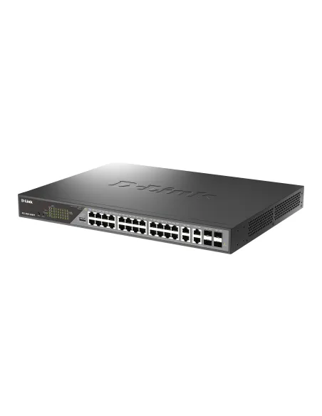 D-Link DSS-200G-28MPP switch Gestionado L2 Gigabit Ethernet (10 100 1000) Energía sobre Ethernet (PoE) 1U Gris
