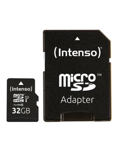 Tarjeta de memoria micro sd intenso 32gb uhs - i cl10 + adaptador sd