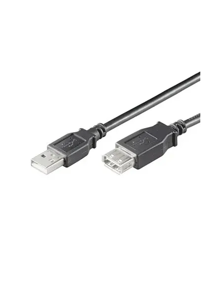 Ewent EC1012 cable USB USB 2.0 1,8 m USB A Negro