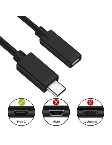 Ewent EC1037 cable USB USB 2.0 1,8 m USB C Negro