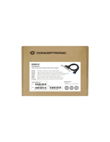 Conceptronic EMRICK11B tarjeta y adaptador de interfaz Interno USB 3.2 Gen 1 (3.1 Gen 1)