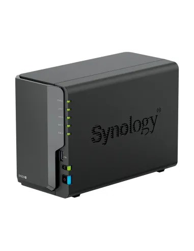 Servidor nas synology disk station ds224+ 2gb 2 bahias raid gigabit ethernet