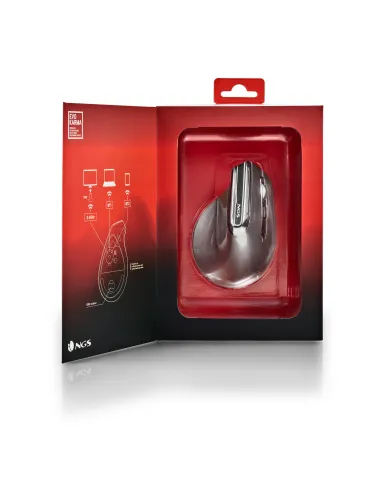 NGS EVO KARMA ratón Oficina mano derecha RF Wireless + Bluetooth Óptico 3200 DPI