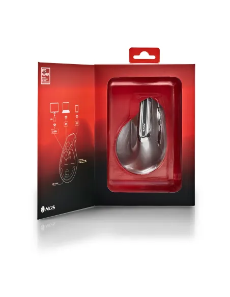 NGS EVO KARMA ratón Oficina mano derecha RF Wireless + Bluetooth Óptico 3200 DPI
