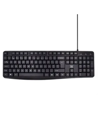 Ewent EW3002 teclado Oficina USB QWERTY Portugués Negro