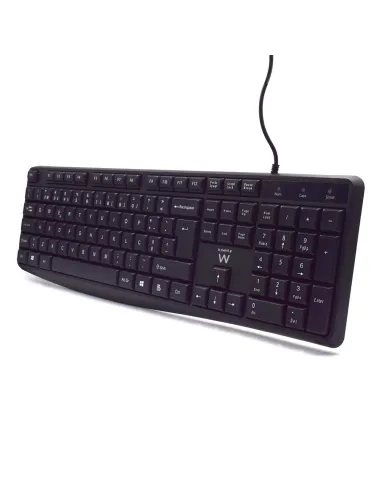 Ewent EW3002 teclado Oficina USB QWERTY Portugués Negro