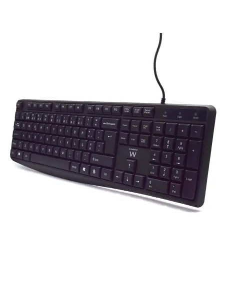 Ewent EW3002 teclado Oficina USB QWERTY Portugués Negro