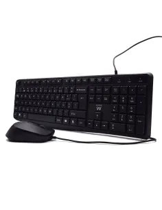Ewent EW3007 teclado Ratón incluido Oficina USB QWERTY Portugués Negro 2